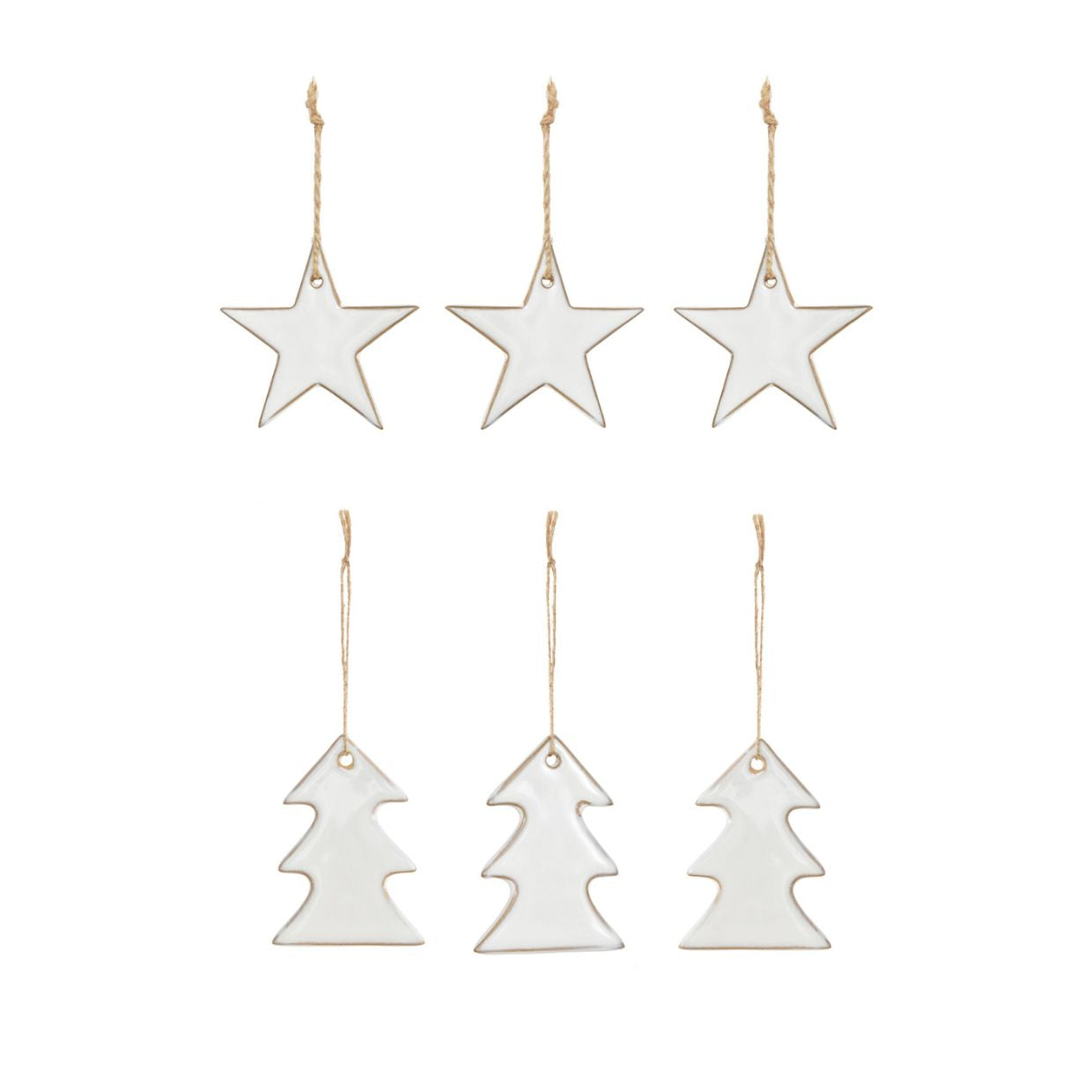 18 Christmas Glazed Hanging Decoration Bundle