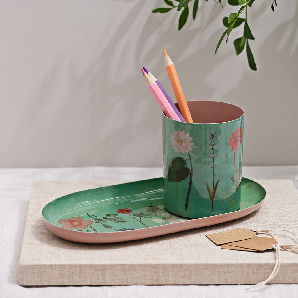 Festival of Flowers Tray and Pen pot