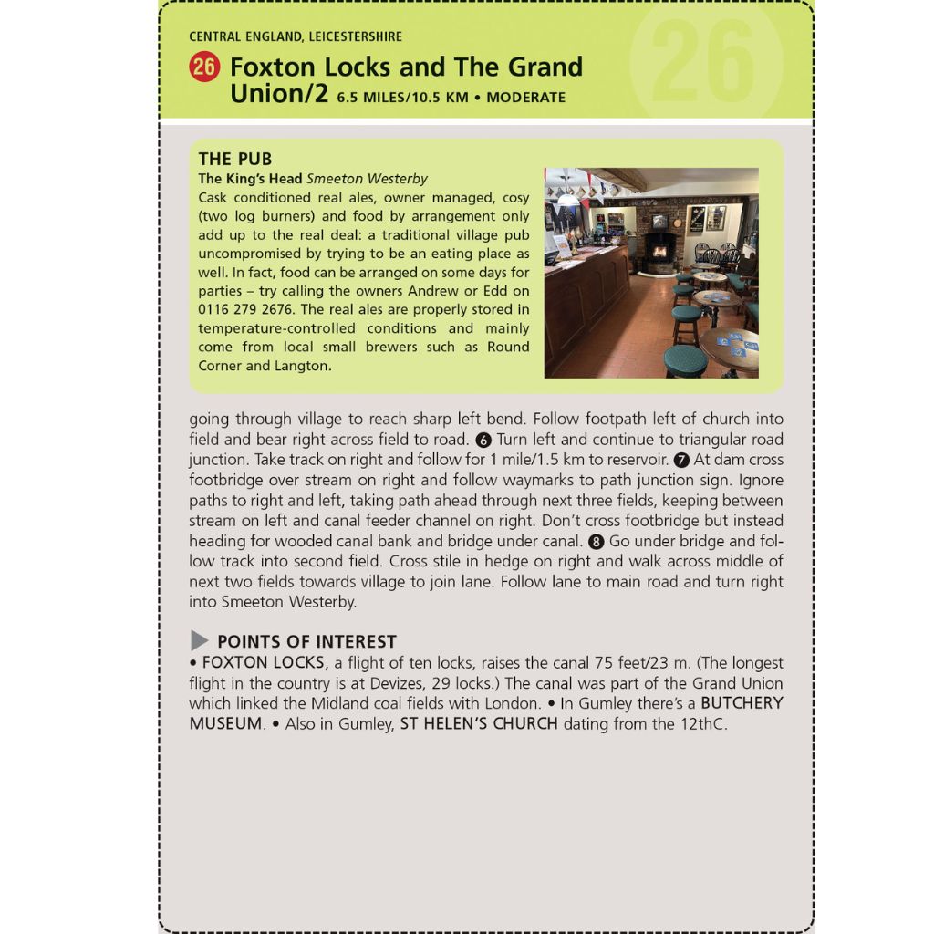 Great Pub, Great Walks Foxton Locks