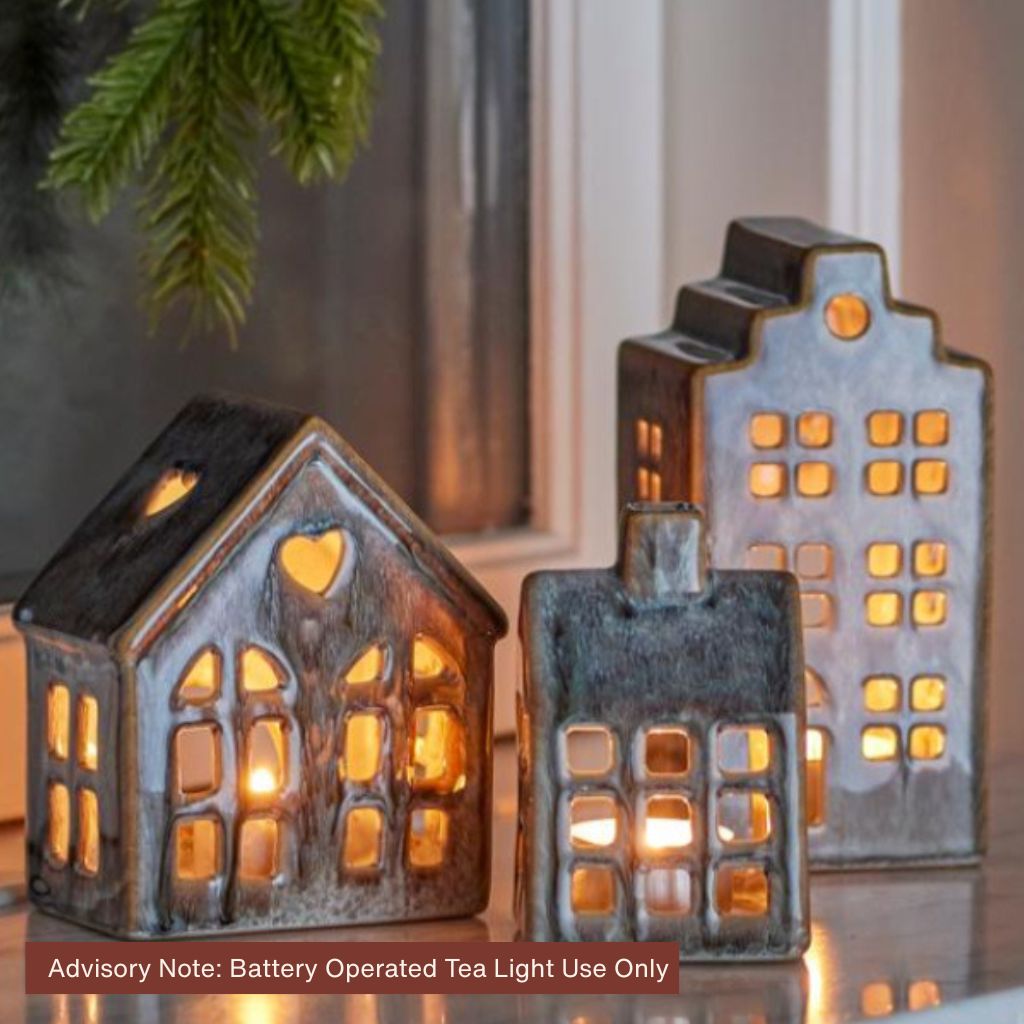 Set of Three Kalia House Tea Light Holders