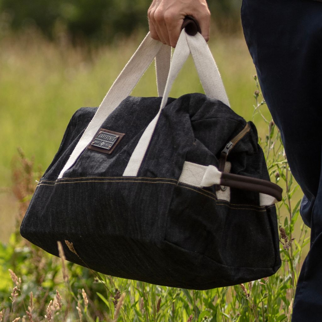 Bolsa De Viaje Neelum - Lona Encerada, Correa Ajustable, Estilo Vintage Resistente