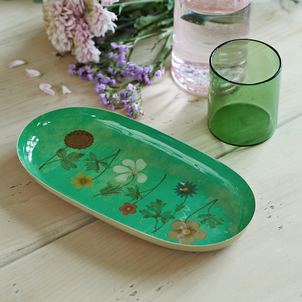 Seconds Enamel Printed Tray - Festival of Flowers
