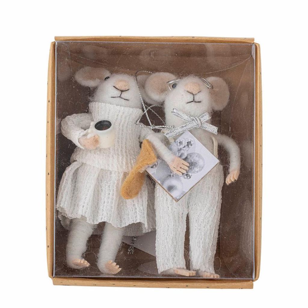 White Wool Peo Ornament