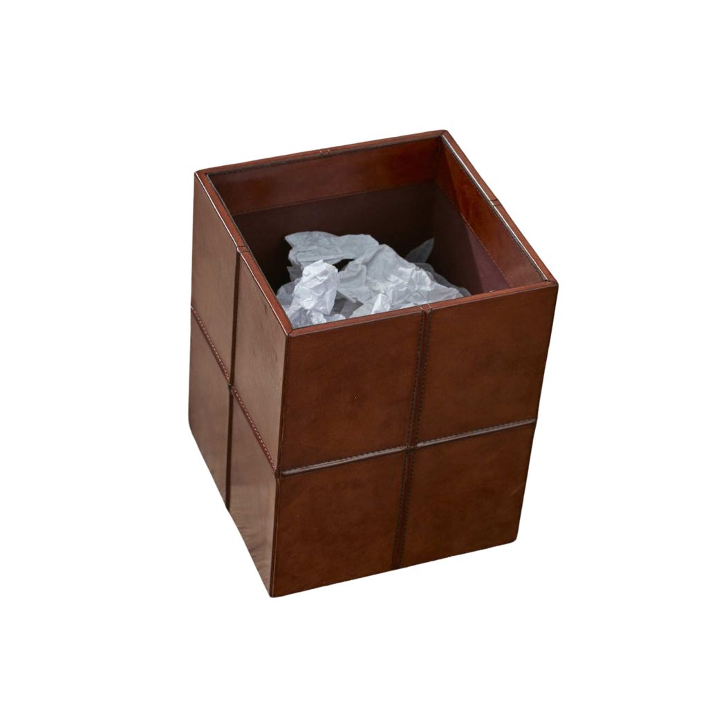 Seconds - Leather Wastepaper Bin