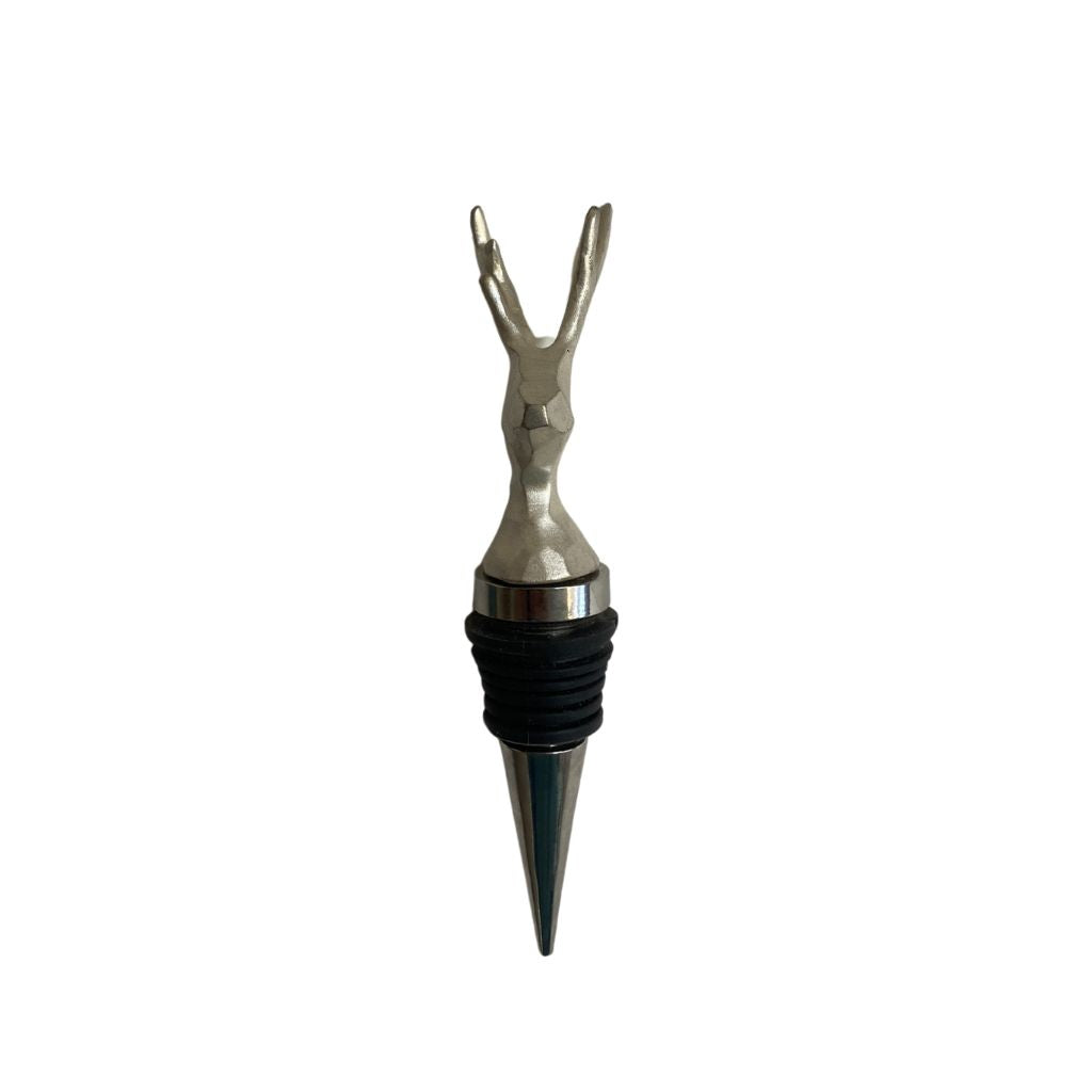 Silver Stag Bottle Stopper