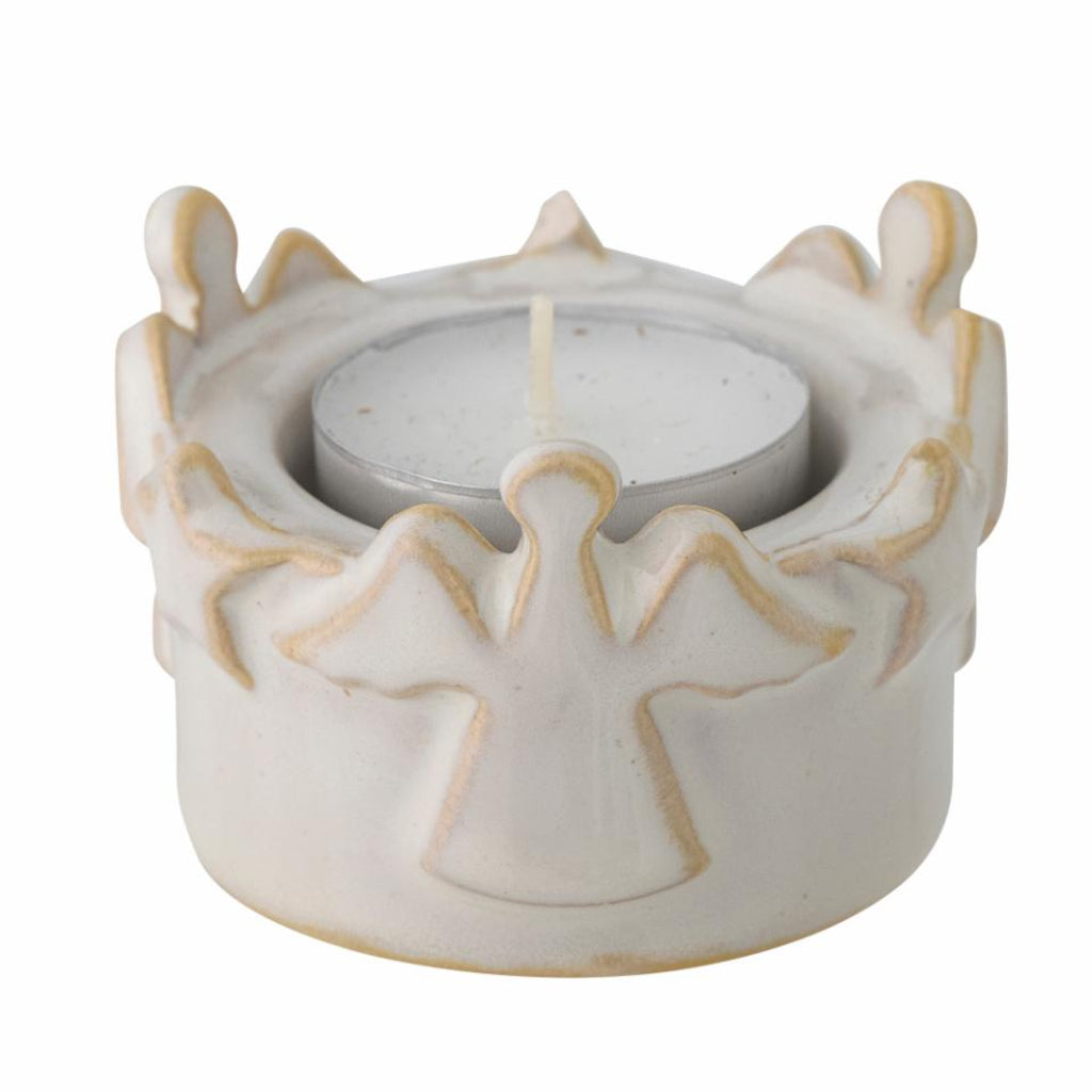 Starry Tea Light Holder - White