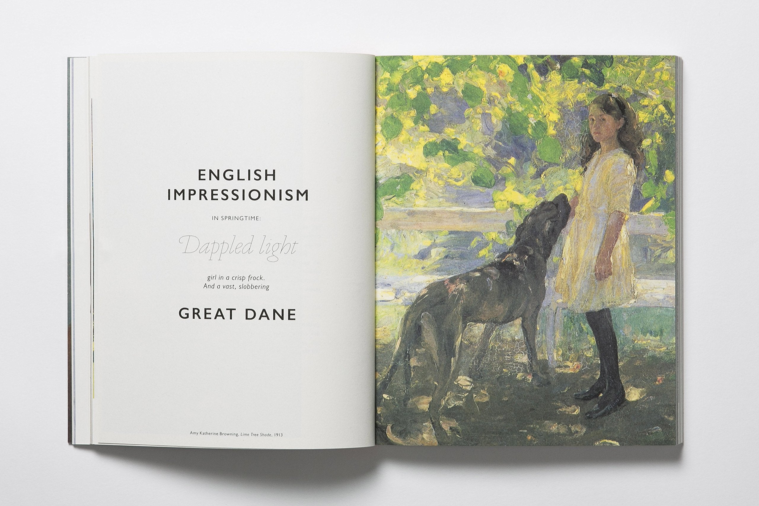 Book of the Dog, photo of girl and great dane