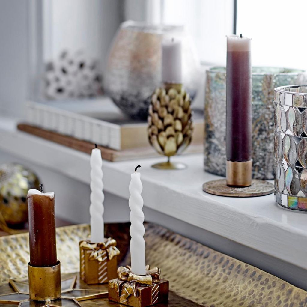 White Twist Candle - Set of 12