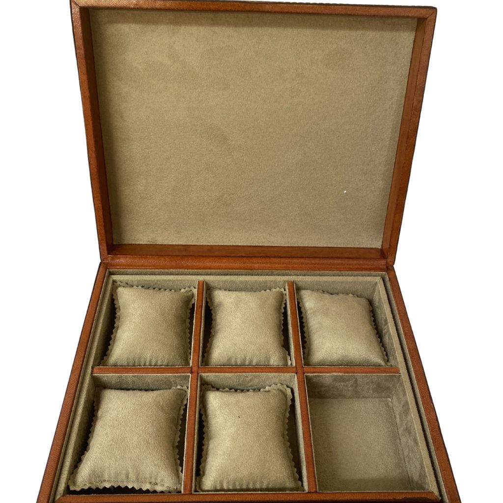 Leather Watch and Jewellery Organiser