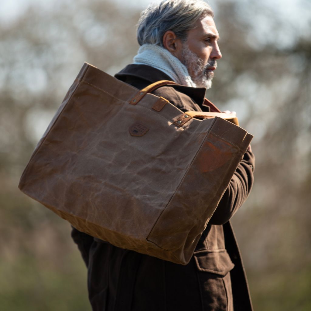 Waxed Canvas Tote Bag