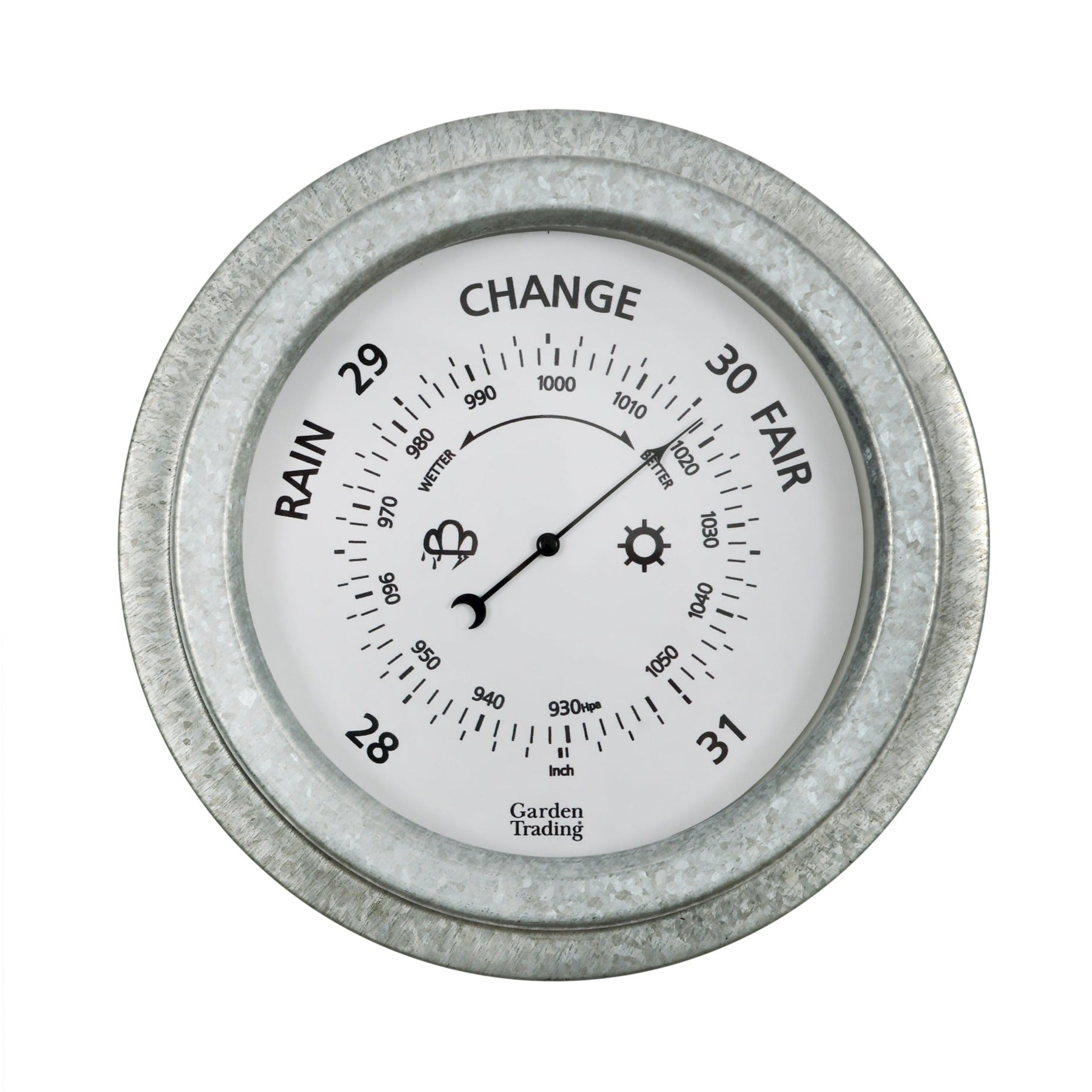Galvanised Barometer - Life of Riley