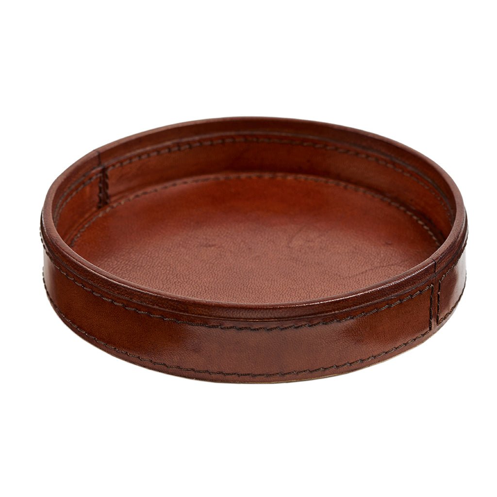 Leather Coin Tray Round - Life of Riley