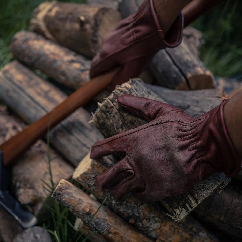 Leather Gardening Gloves - Cognac - Life of Riley