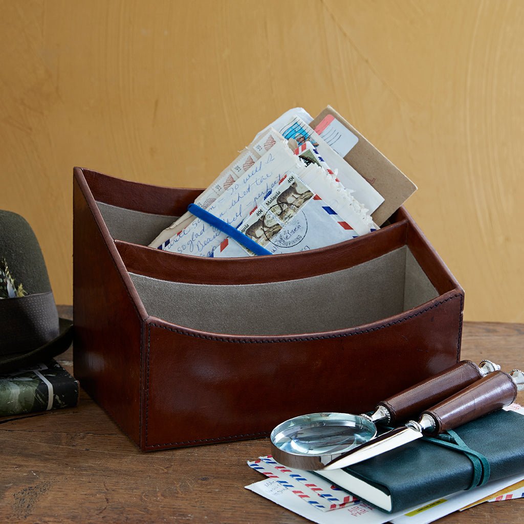 Leather Letter Rack - Life of Riley
