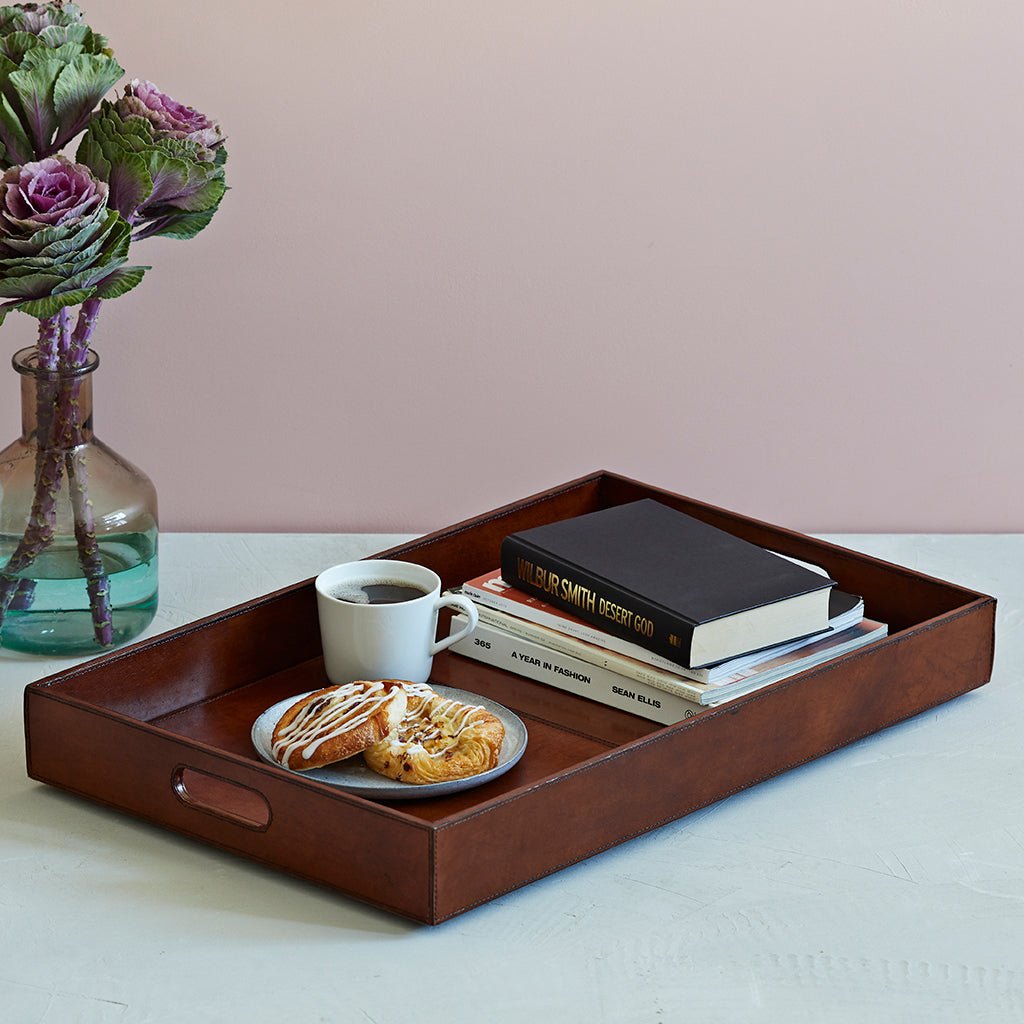 Leather Ottoman Tray - Life of Riley