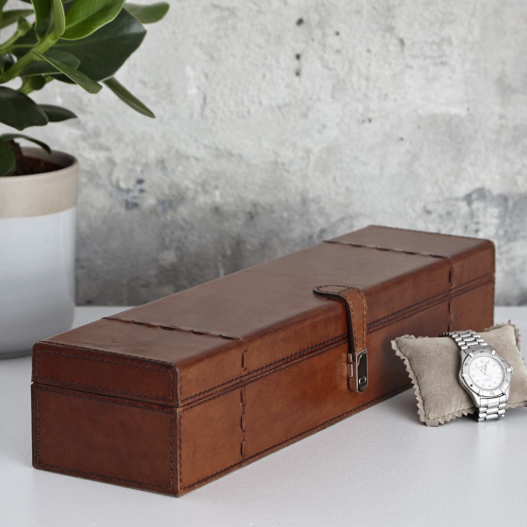 Leather Watch Box For Five - Life of Riley