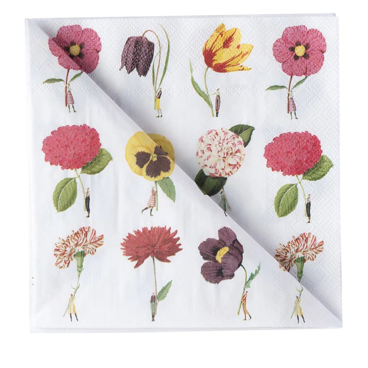 Paper Napkins - In Bloom Pink Flowers - Life of Riley