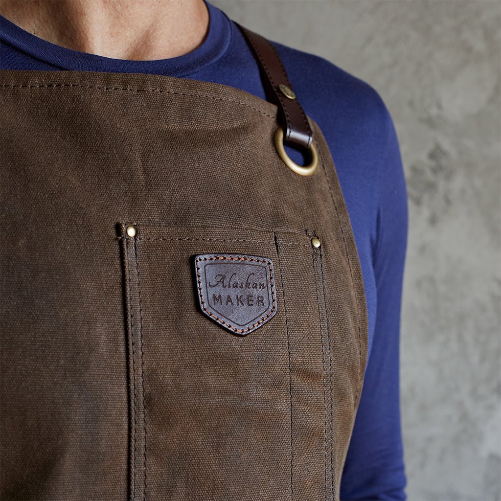 Waxed Canvas & Leather Apron - Life of Riley