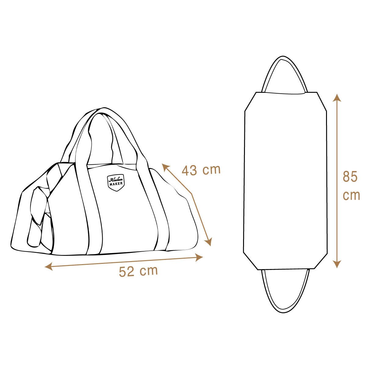 Waxed Canvas & Leather Strap Log Carrier - Life of Riley