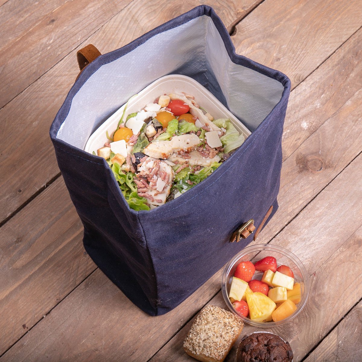 Waxed Canvas Lunch Bag - Life of Riley