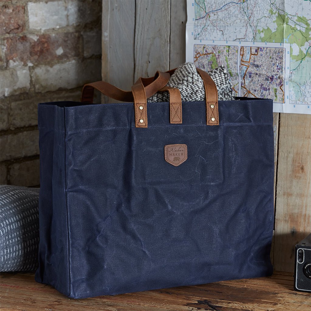 Waxed Canvas Tote Bag - Life of Riley