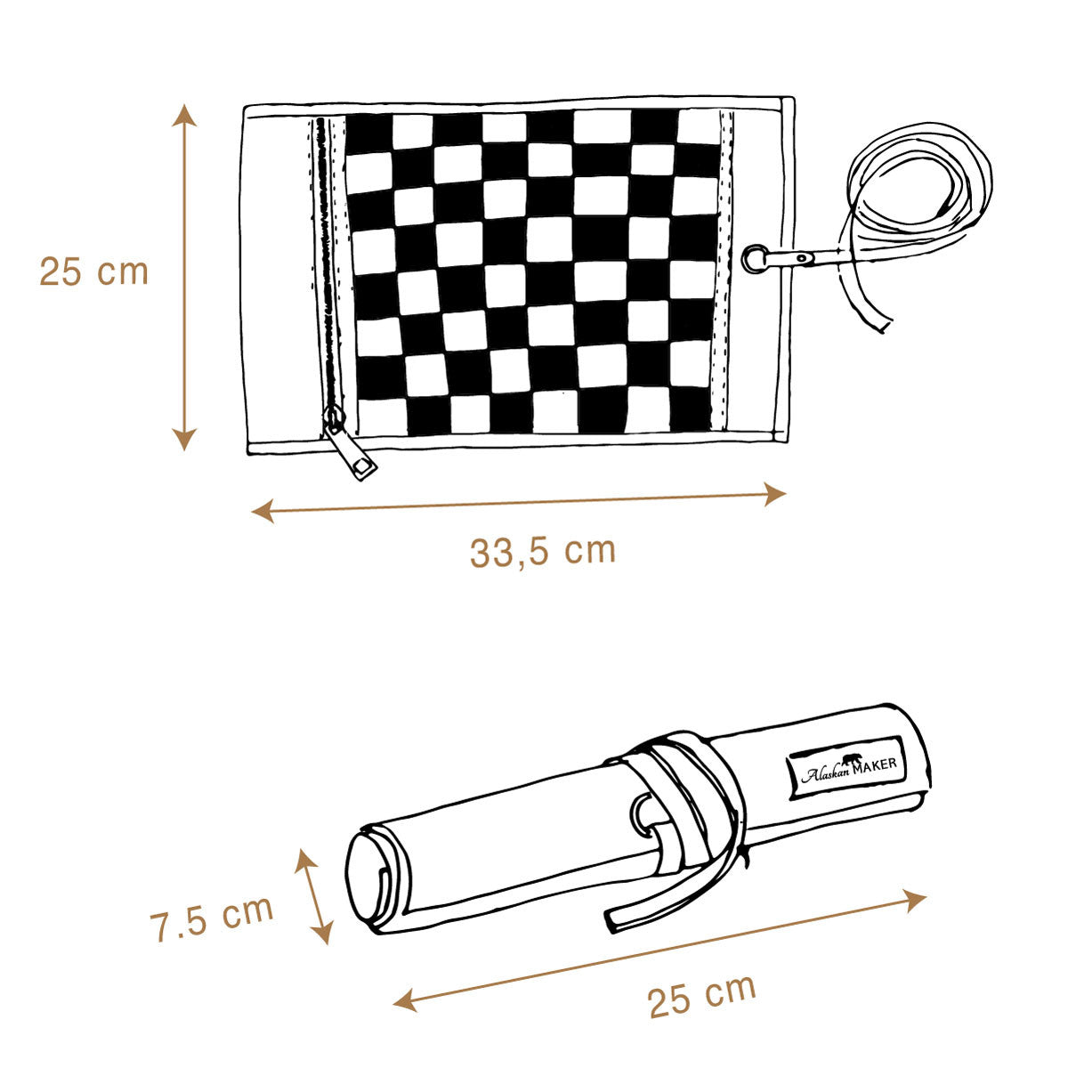 Waxed Canvas Travel Chess Set - Life of Riley