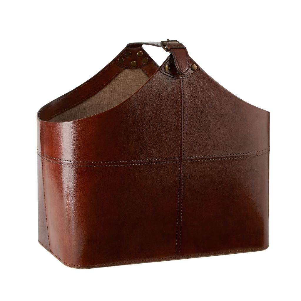 Seconds - Leather Buckled Magazine Basket