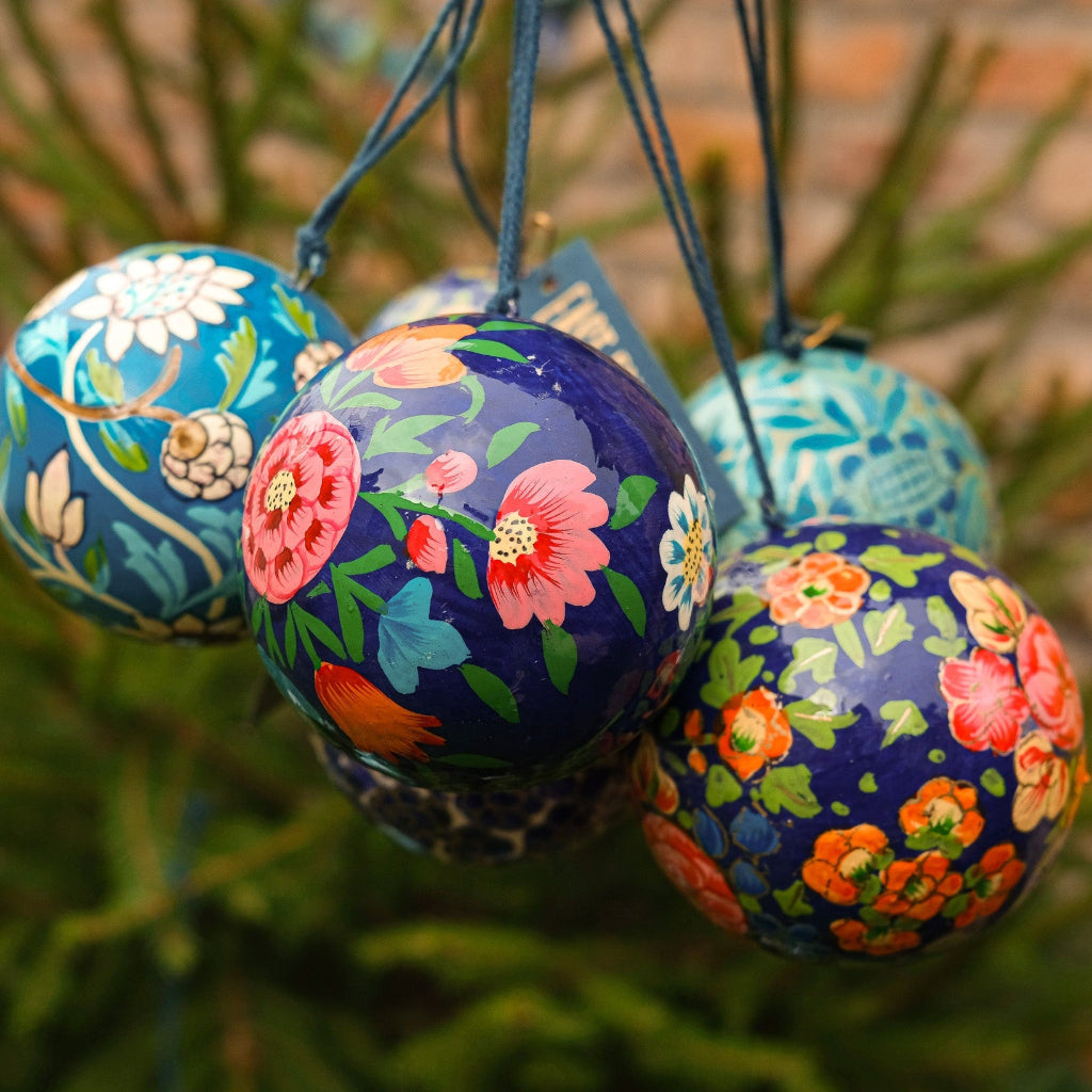 Bauble - Dark Blue Blossoms