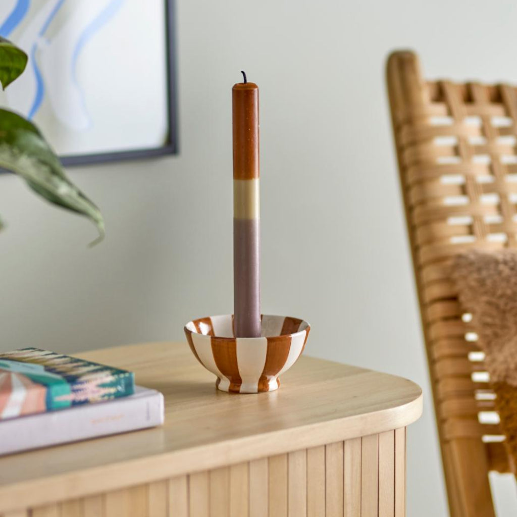 Purple Dip Dye Candle