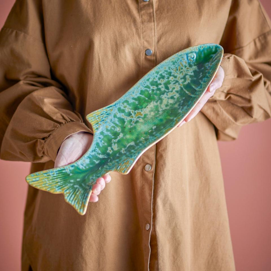 Hadden Serving Plate  - Green