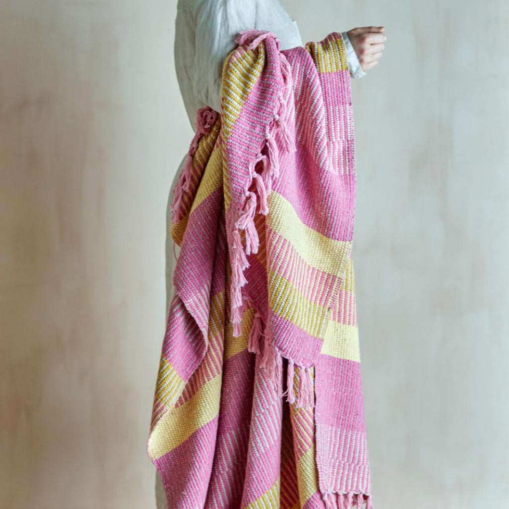 Pink Isnel Throw
