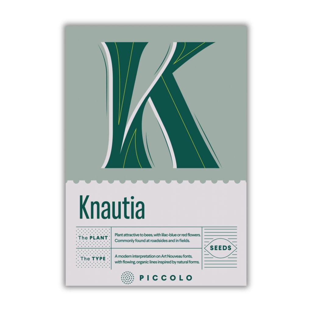 Botanical Alphabet Seed Packet - K