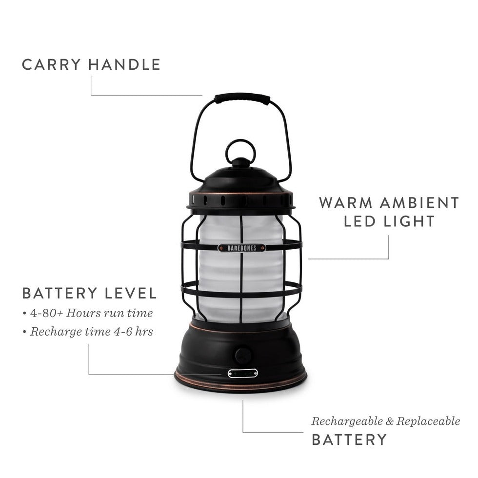 Led Portable Lantern Bronze