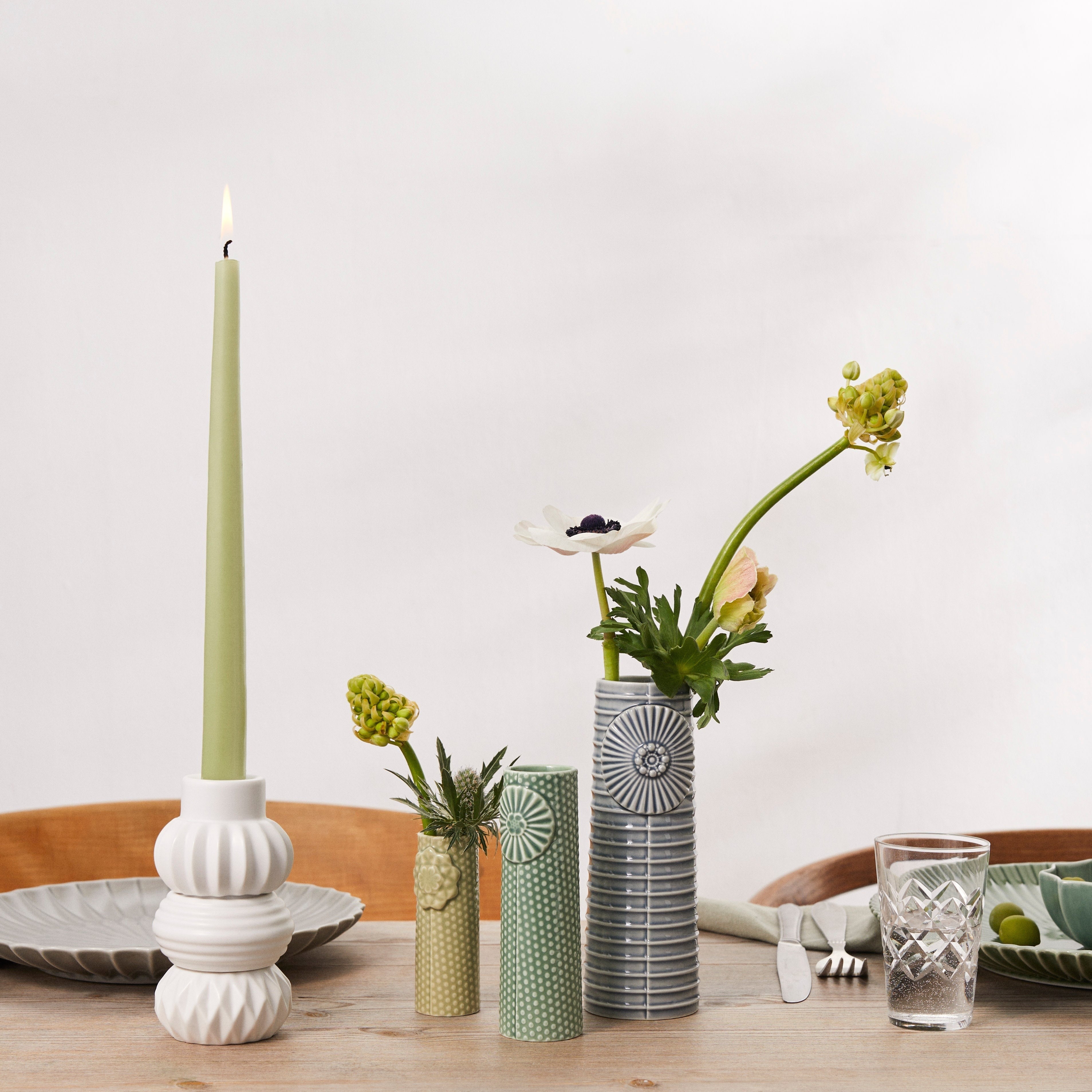 Pipanella Flock - Nordic Fjord - Set of Three Vases