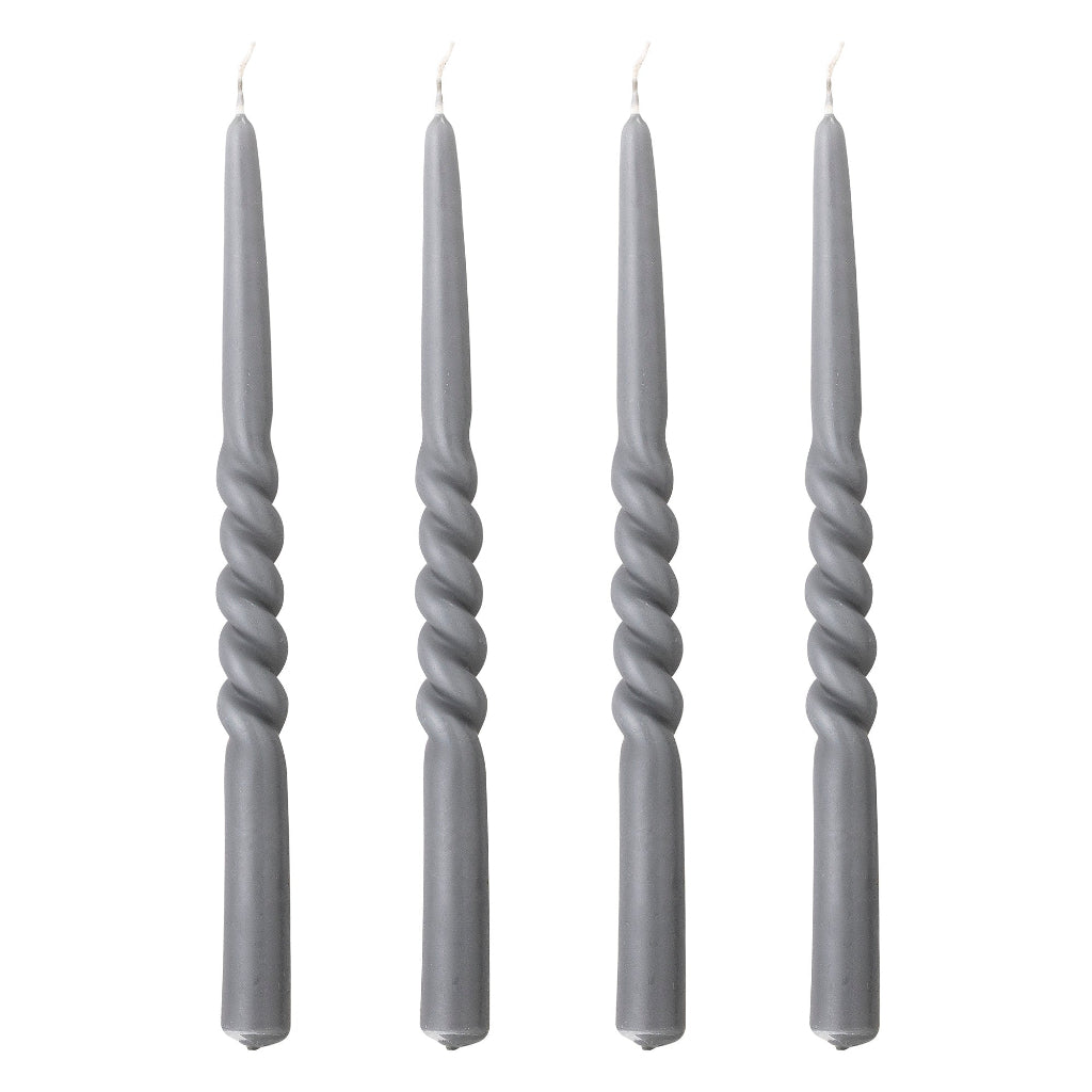 Grey Twist Candle