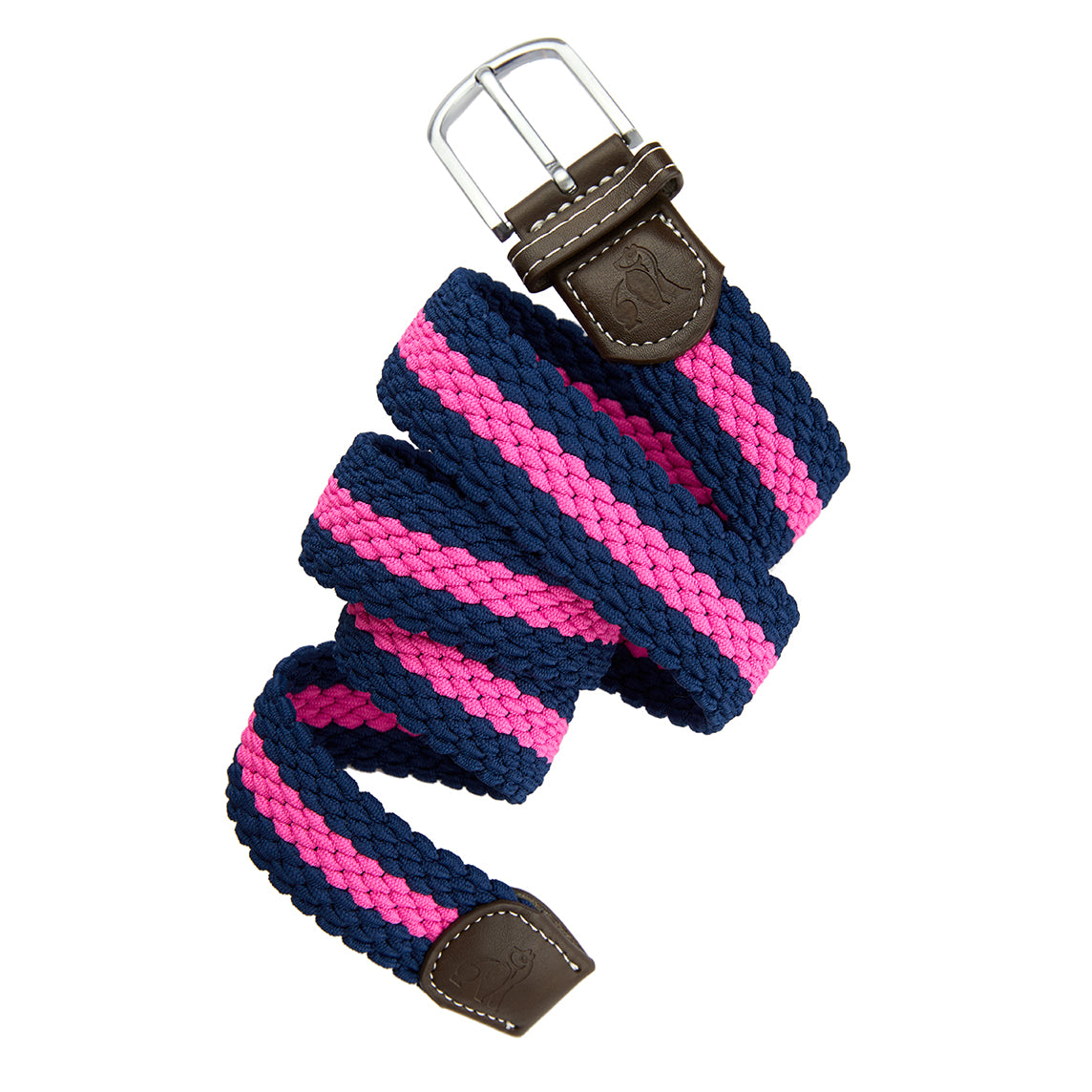 Woven Belt Pink Blue Stripe