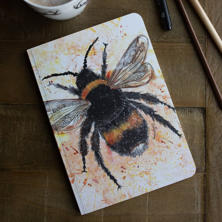 A5 notebook bee design