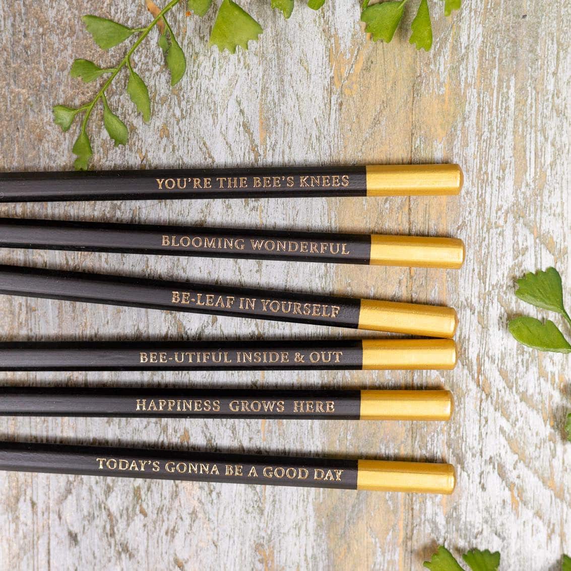 Bee & HoneySuckle Set Of Six Pencils