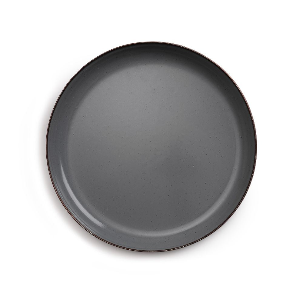 Enamel Plate Set In Slate Grey - Set Of Two Plates - Life of Riley