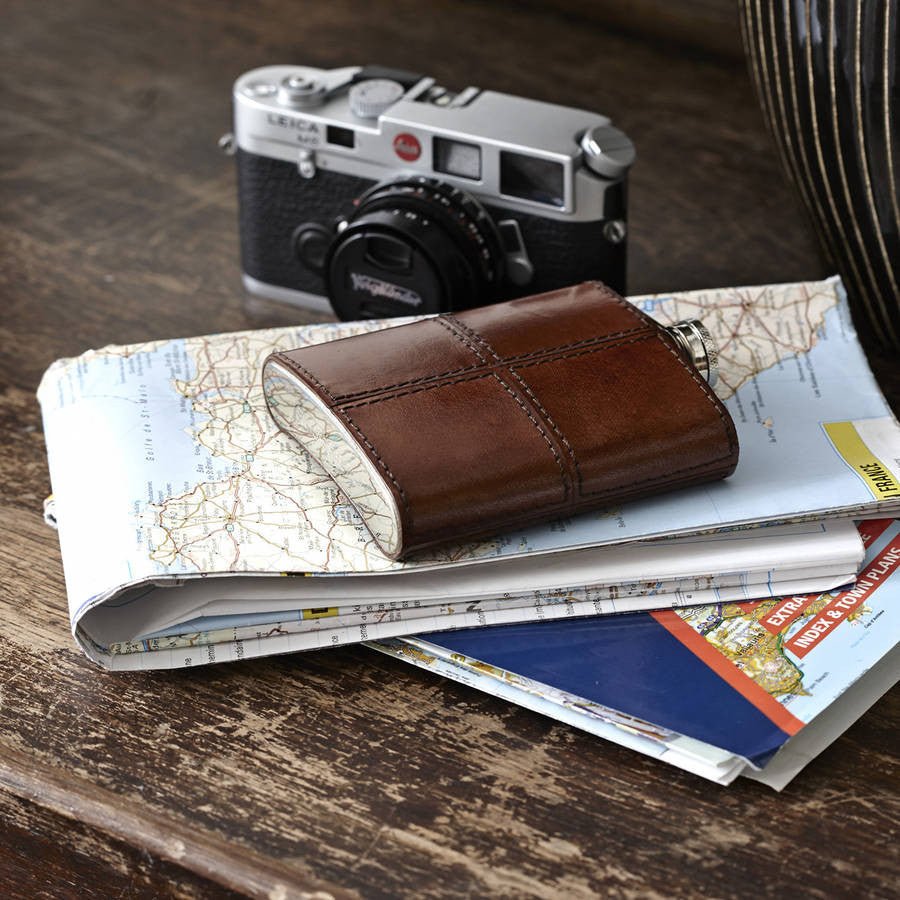Leather Hip Flask - Life of Riley