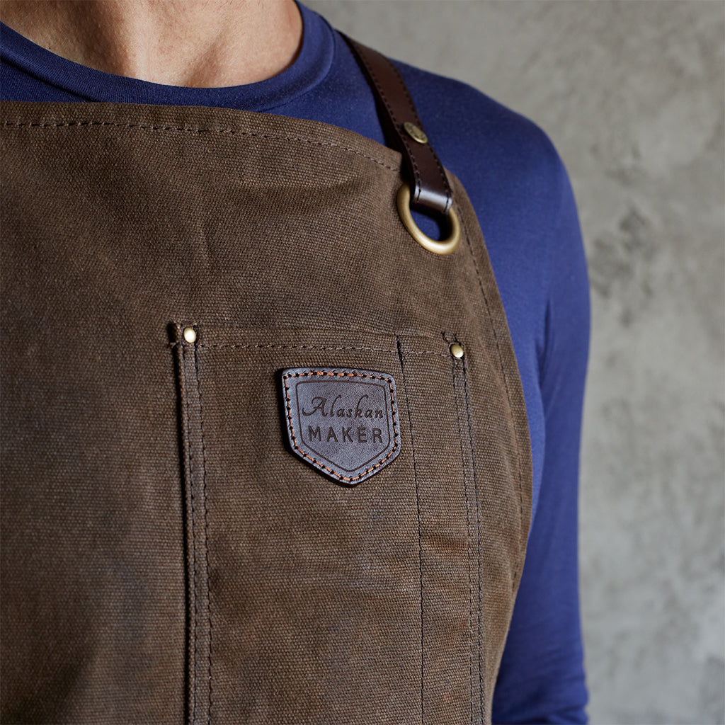 Waxed Canvas & Leather Apron