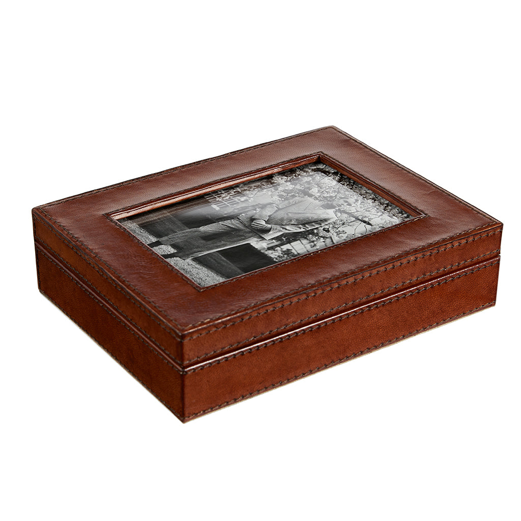 leather photobox for storing memories