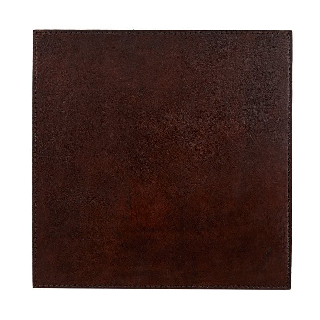 dark chocolate brown leather