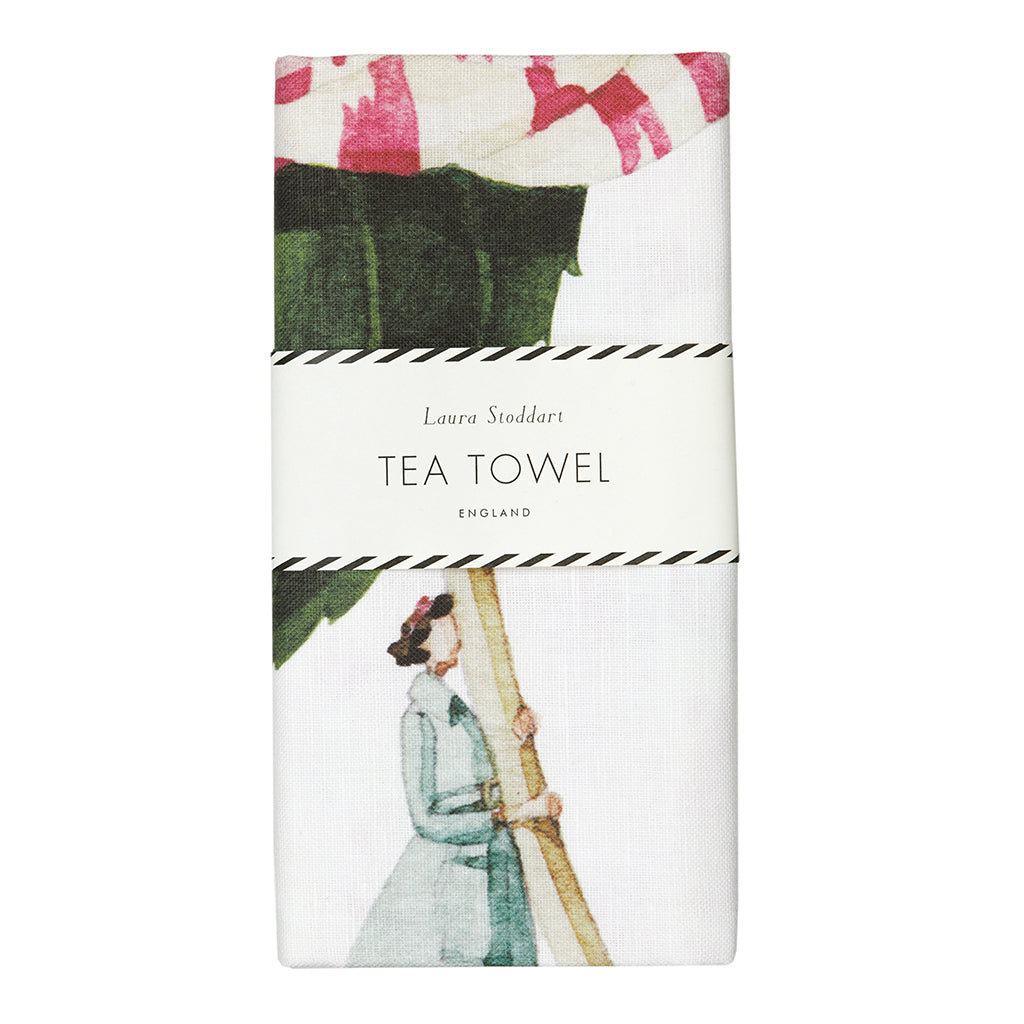 Tea Towel In Bloom Camellia Cut Out Closed